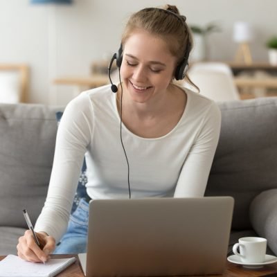 Open Mind English Teaching - Student on Skype or Zoom